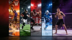 Best IPTV for sports 2026 banner showing smart TV with live sports streaming interface